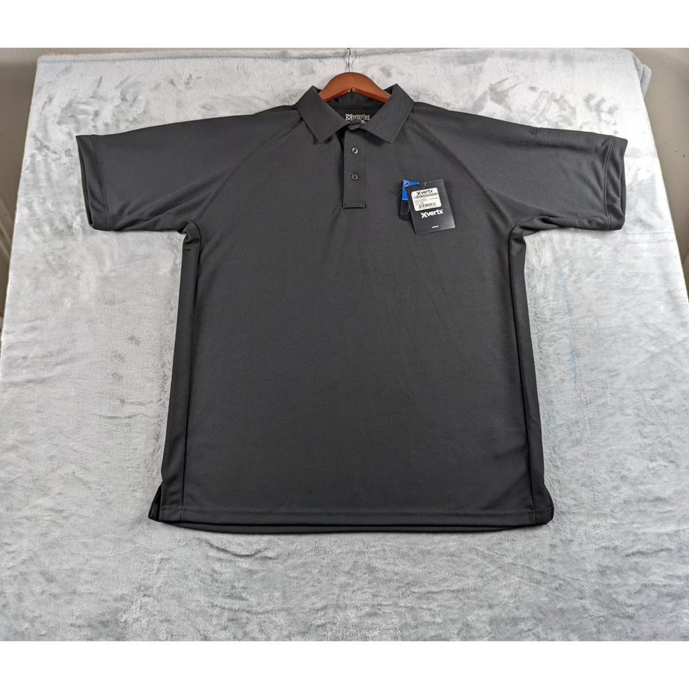 Vertx Coldblack Performance Polo Shirt Mens XL Black Short Sleeve Tactical READ